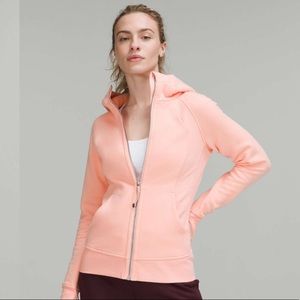 NWT Lululemon Scuba Full Zip Hoodie Size 6 (Dew Pink)